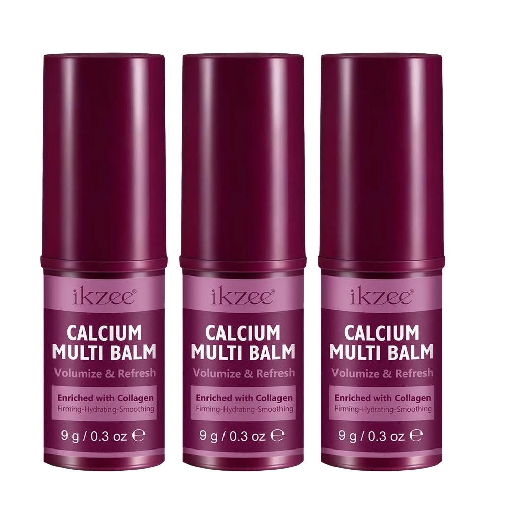 Calcium Volume Multi Balm Deep Hydration Face Skin Elasticity Enhanced Puffy Eyes Treatments anti Wrinkle Collagen Balm Stick 9G