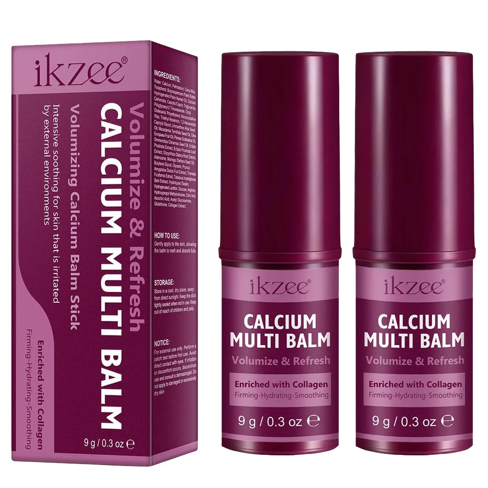 Calcium Volume Multi Balm Deep Hydration Face Skin Elasticity Enhanced Puffy Eyes Treatments anti Wrinkle Collagen Balm Stick 9G