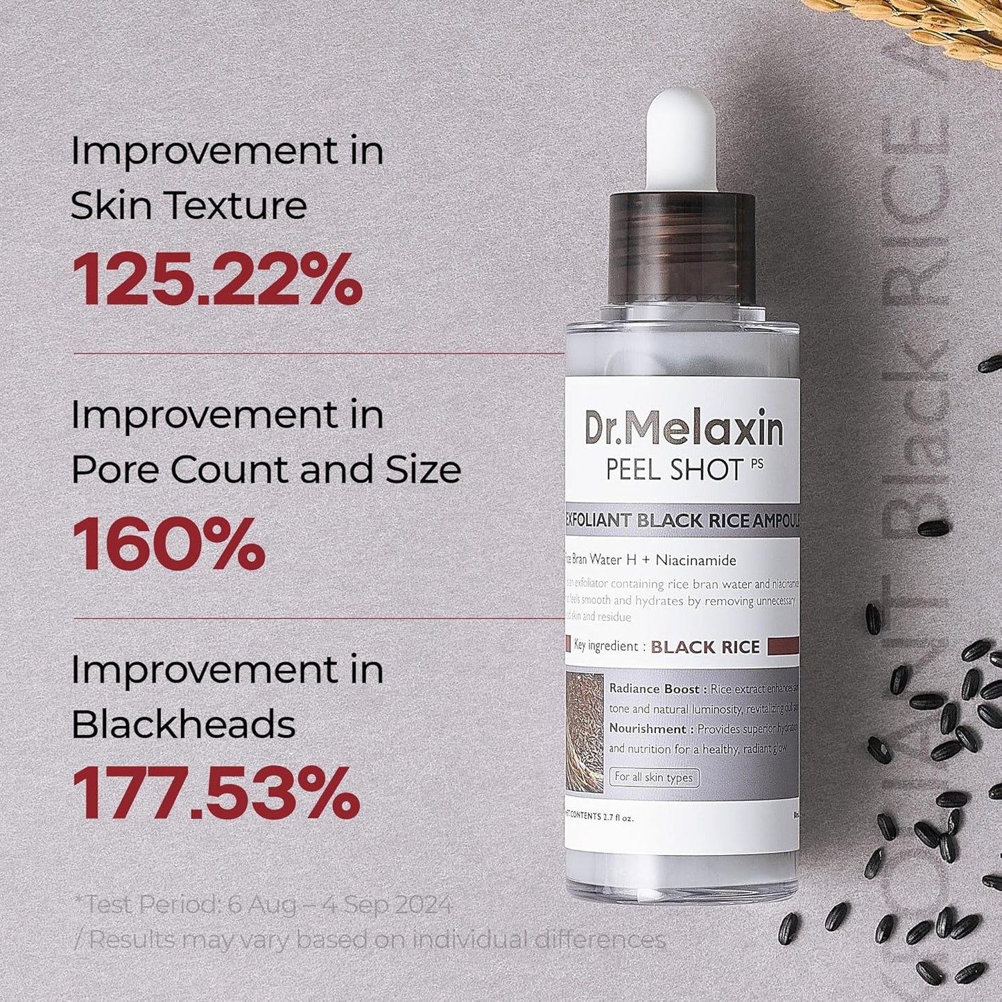 Dr.Melaxin - Peel Shot Exfoliant Black Rice Ampoule