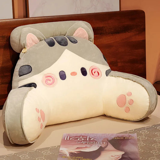 Bedhead Backrest Pillow Sofa Cushion Dormitory Reading Pillow Pregnant Woman Waist Protection Cartoon Pattern Chair Cushion