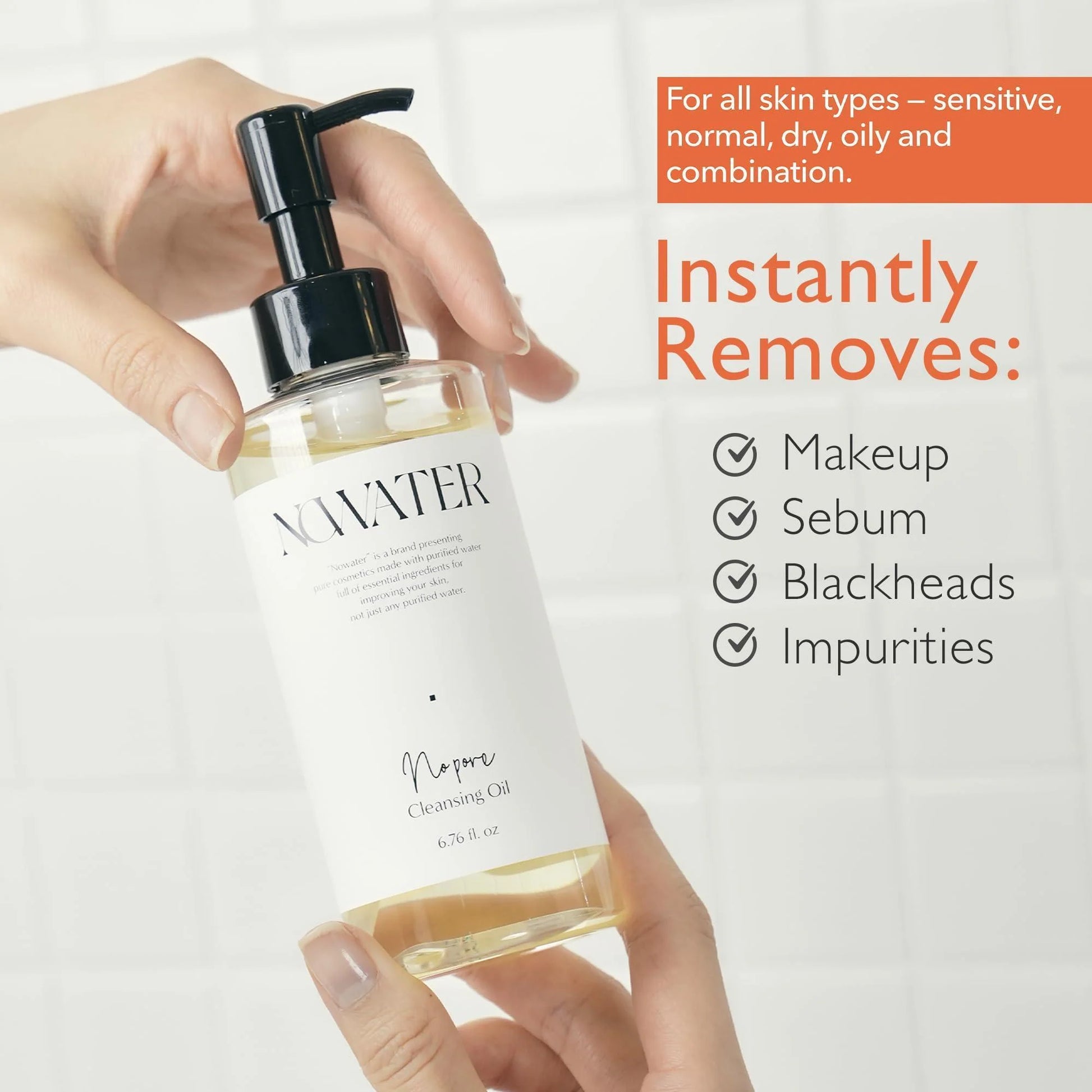 Makeup Cleansing Oil 6.76 Fl Oz Pore Blackheads Cleansing Olive Oil Tea Tree