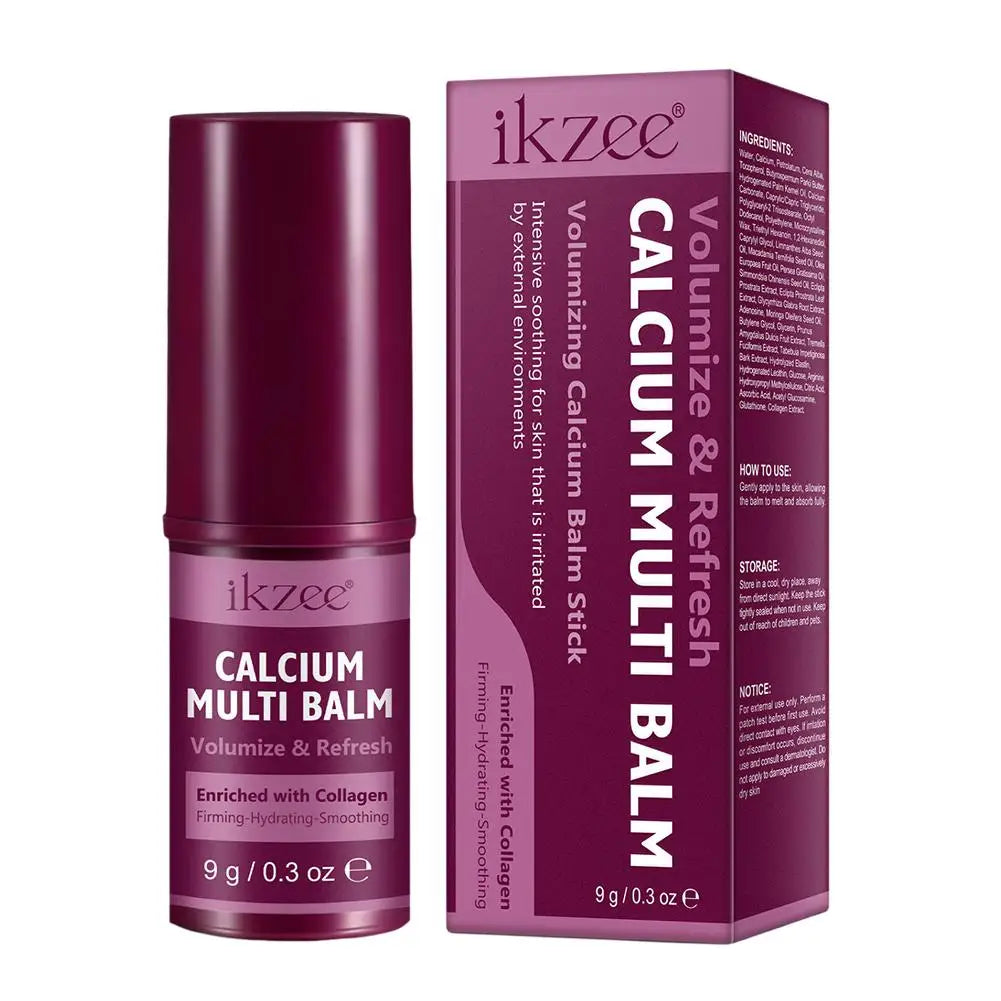 Calcium Volume Multi Balm Deep Hydration Face Skin Elasticity Enhanced Puffy Eyes Treatments anti Wrinkle Collagen Balm Stick 9G
