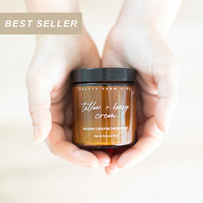 Fragrance Free Tallow + Honey Cream for Sensitive Skin