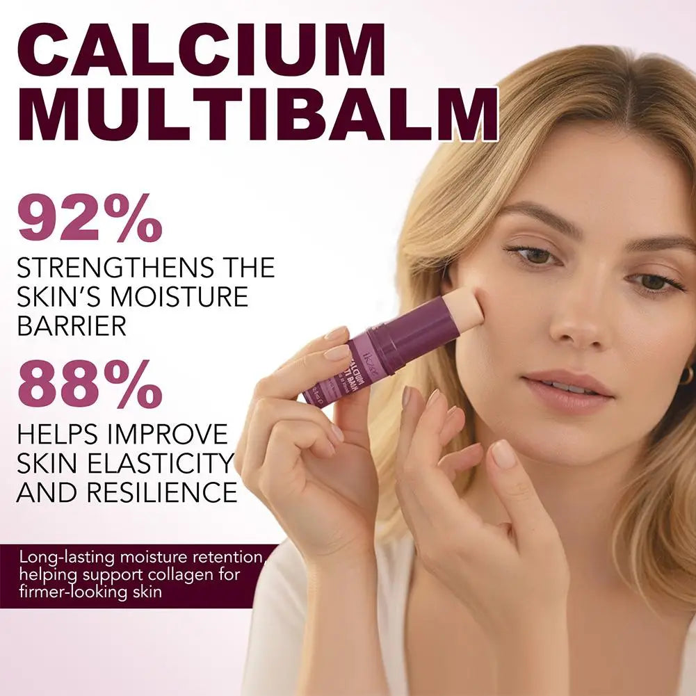 Calcium Volume Multi Balm Deep Hydration Face Skin Elasticity Enhanced Puffy Eyes Treatments anti Wrinkle Collagen Balm Stick 9G