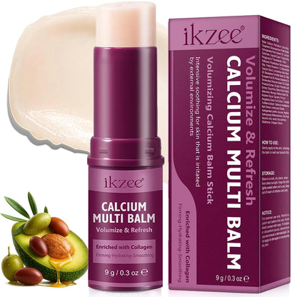 Calcium Volume Multi Balm Deep Hydration Face Skin Elasticity Enhanced Puffy Eyes Treatments anti Wrinkle Collagen Balm Stick 9G
